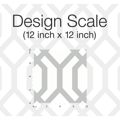 York Wallcoverings RoomMates Gazebo Lattice Grey Peel and Stick Wallpaper Traditional Global Greys  Wallpaper - RMK12013WP