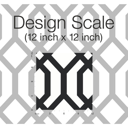 York Wallcoverings RoomMates Gazebo Lattice Black Peel and Stick Wallpaper Traditional Global Blacks  Wallpaper - RMK12014WP