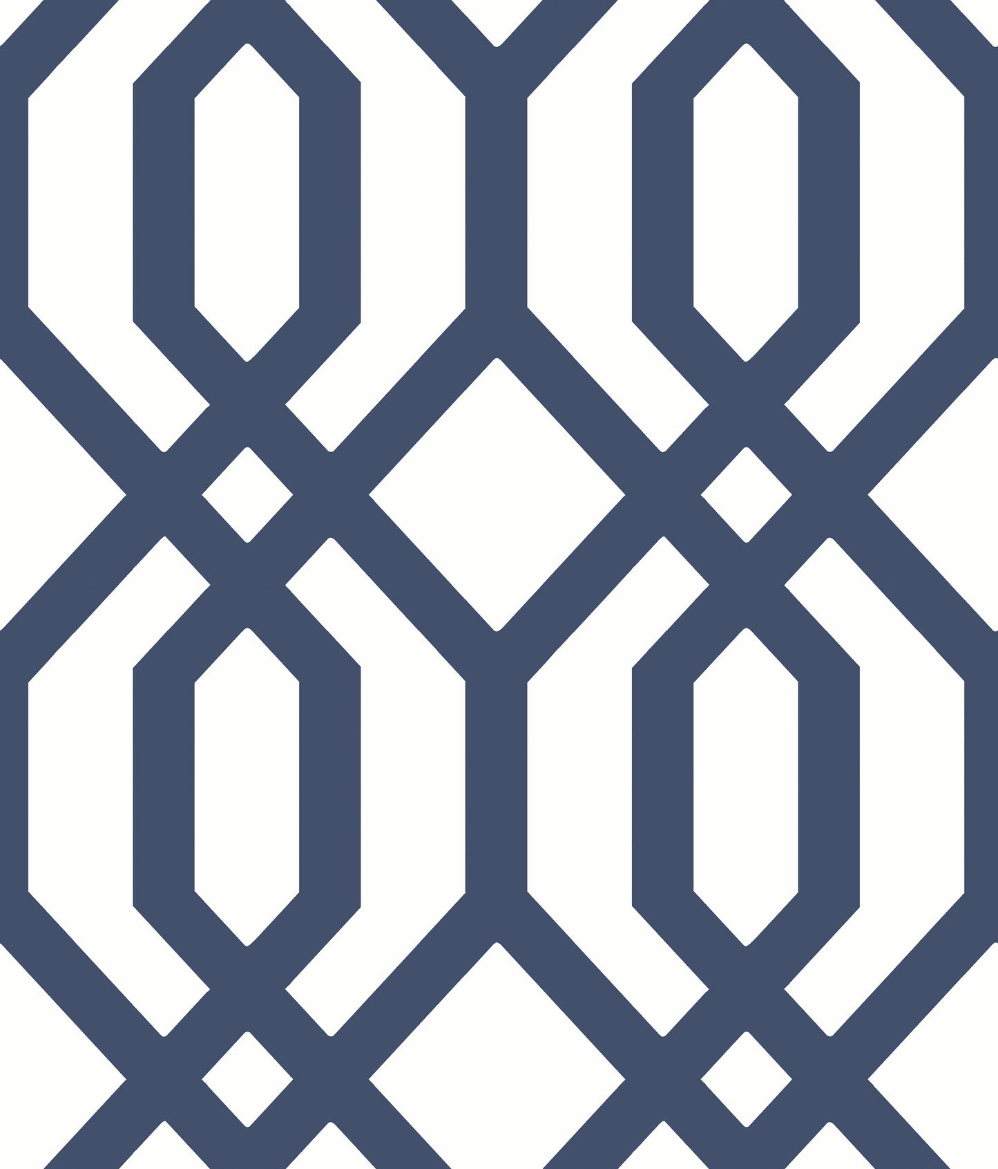 York Wallcoverings RoomMates Gazebo Lattice Navy Peel and Stick Wallpaper Traditional Global Blues  Wallpaper - RMK12015WP