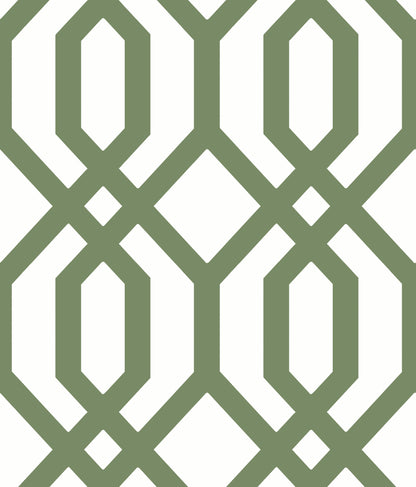 York Wallcoverings RoomMates Gazebo Lattice Green Peel and Stick Wallpaper Traditional Global Greens  Wallpaper - RMK12016WP