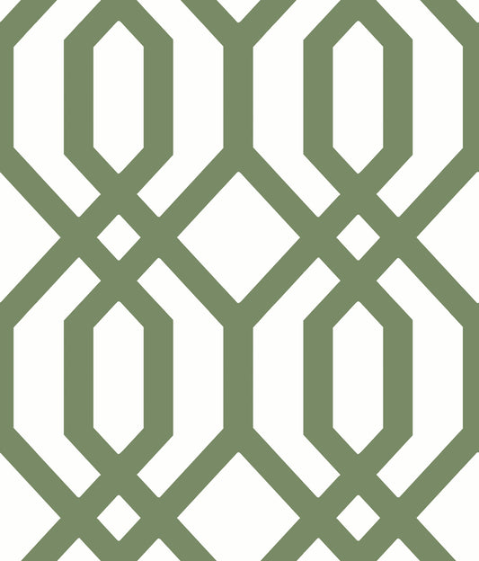 York Wallcoverings RoomMates Gazebo Lattice Green Peel and Stick Wallpaper Traditional Global Greens  Wallpaper - RMK12016WP