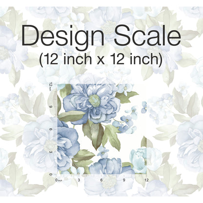 York Wallcoverings RoomMates Watercolor Floral Bouquet Indigo Peel and Stick Wallpaper Transitional Botanical Blues  Wallpaper - RMK12031WP