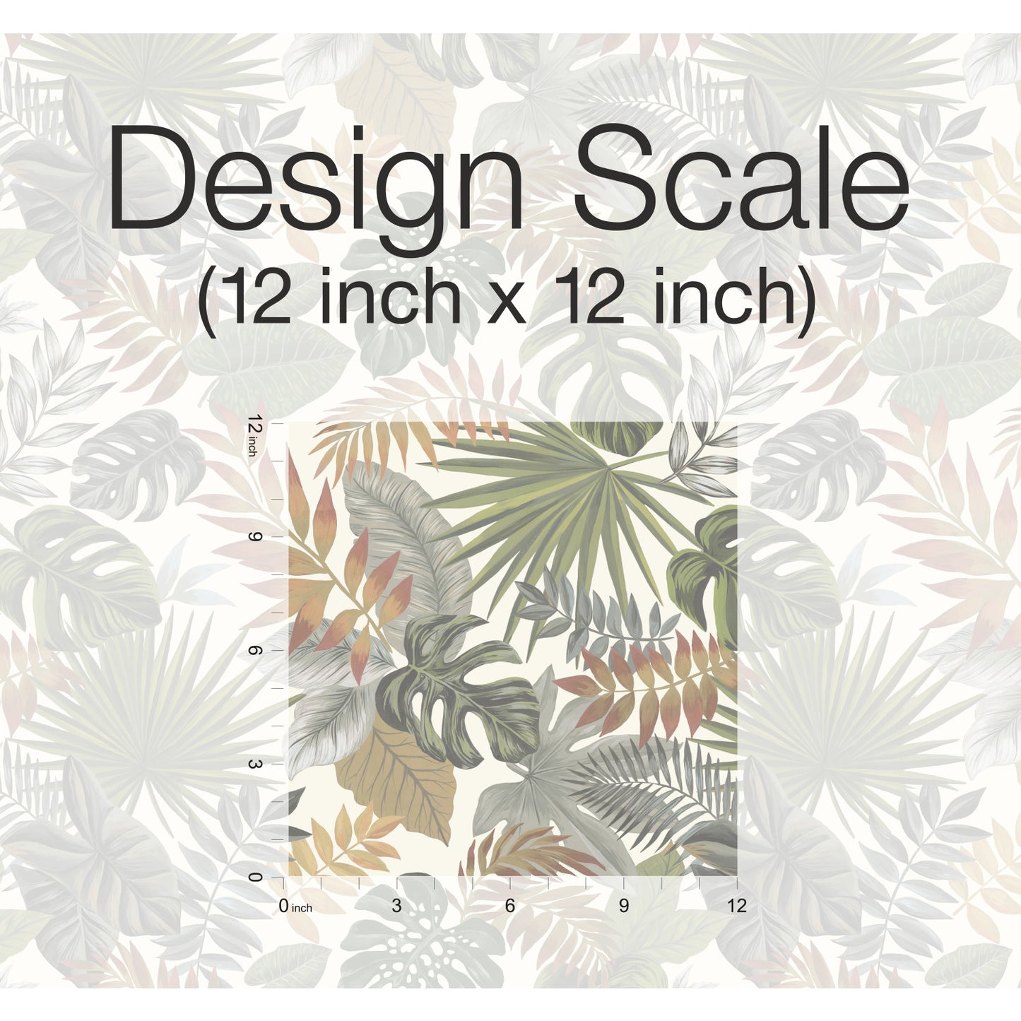 York Wallcoverings RoomMates Palm Frond Toss Green Peel and Stick Wallpaper Tropical Nature Greens  Wallpaper - RMK12045RL