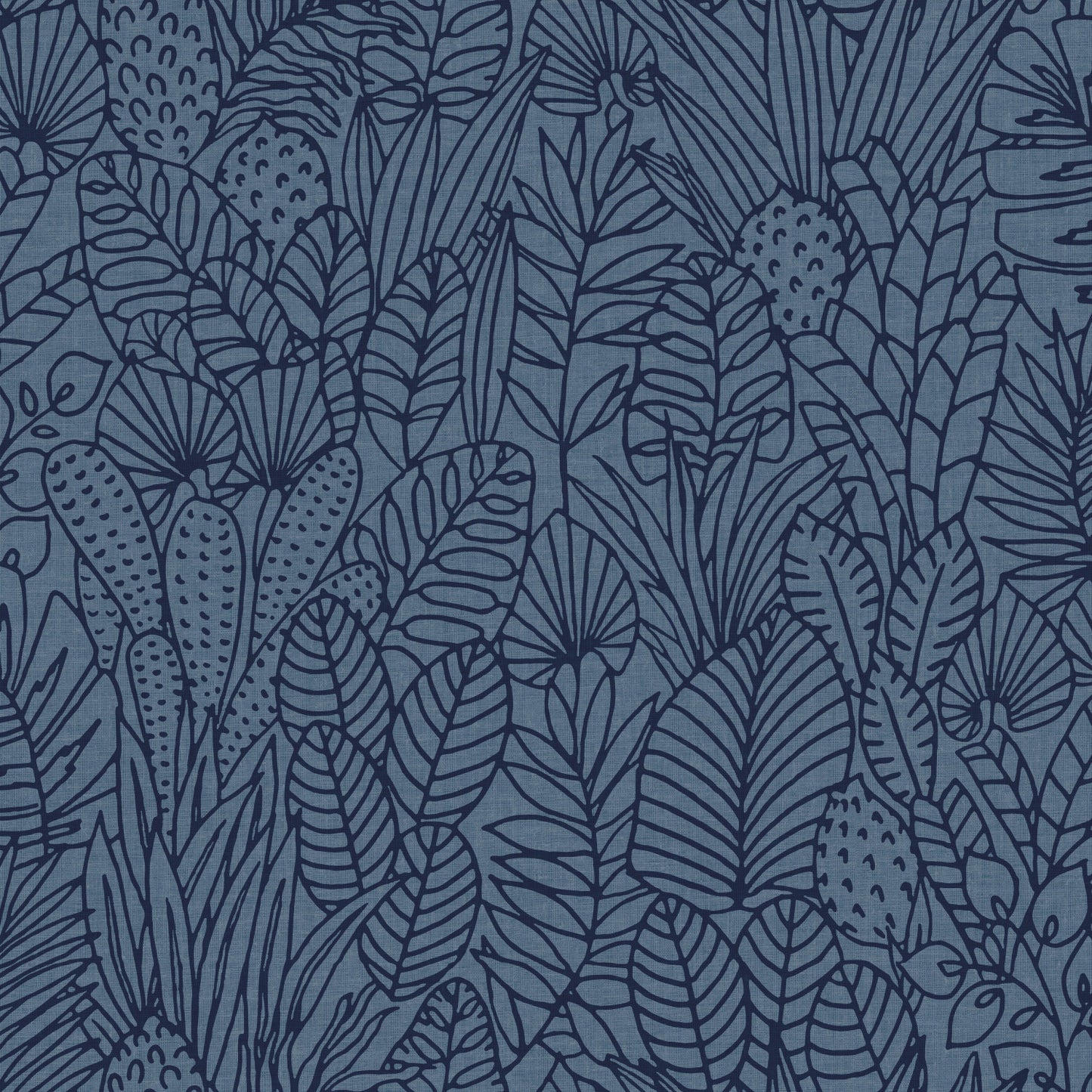 York Wallcoverings RoomMates Tropical Leaves Sketch Navy Peel and Stick Wallpaper Tropical Botanical Blues  Wallpaper - RMK12046WP