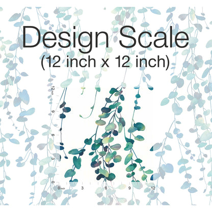 York Wallcoverings RoomMates Hanging Watercolor Vines Blue Peel and Stick Wallpaper Modern Botanical Blues  Wallpaper - RMK12059RL