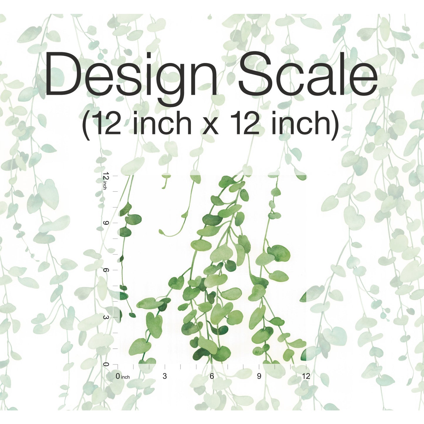 York Wallcoverings RoomMates Hanging Watercolor Vines Green Peel and Stick Wallpaper Modern Botanical Greens  Wallpaper - RMK12060RL