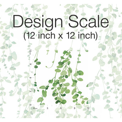 York Wallcoverings RoomMates Hanging Watercolor Vines Green Peel and Stick Wallpaper Modern Botanical Greens  Wallpaper - RMK12060RL