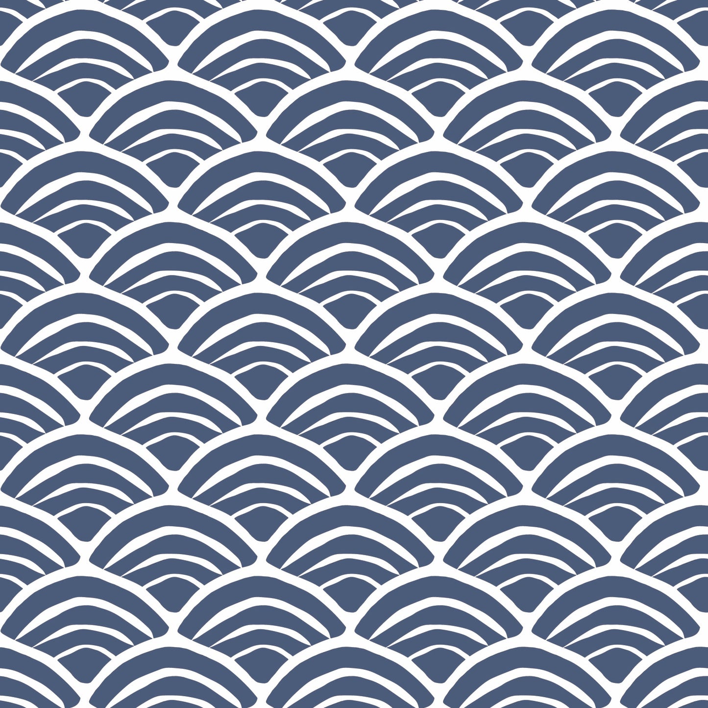 York Wallcoverings RoomMates Coastal Scallop Blue Peel and Stick Wallpaper Coastal Travel Blues  Wallpaper - RMK12101RL (DISCONTINUED PATTERN)