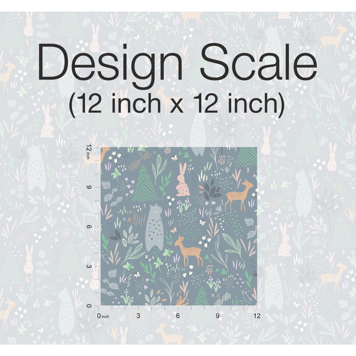 York Wallcoverings RoomMates Spring Forest Pals Grey Peel and Stick Wallpaper Kids  Greys  Wallpaper - RMK12121RL