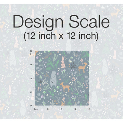 York Wallcoverings RoomMates Spring Forest Pals Grey Peel and Stick Wallpaper Kids  Greys  Wallpaper - RMK12121RL