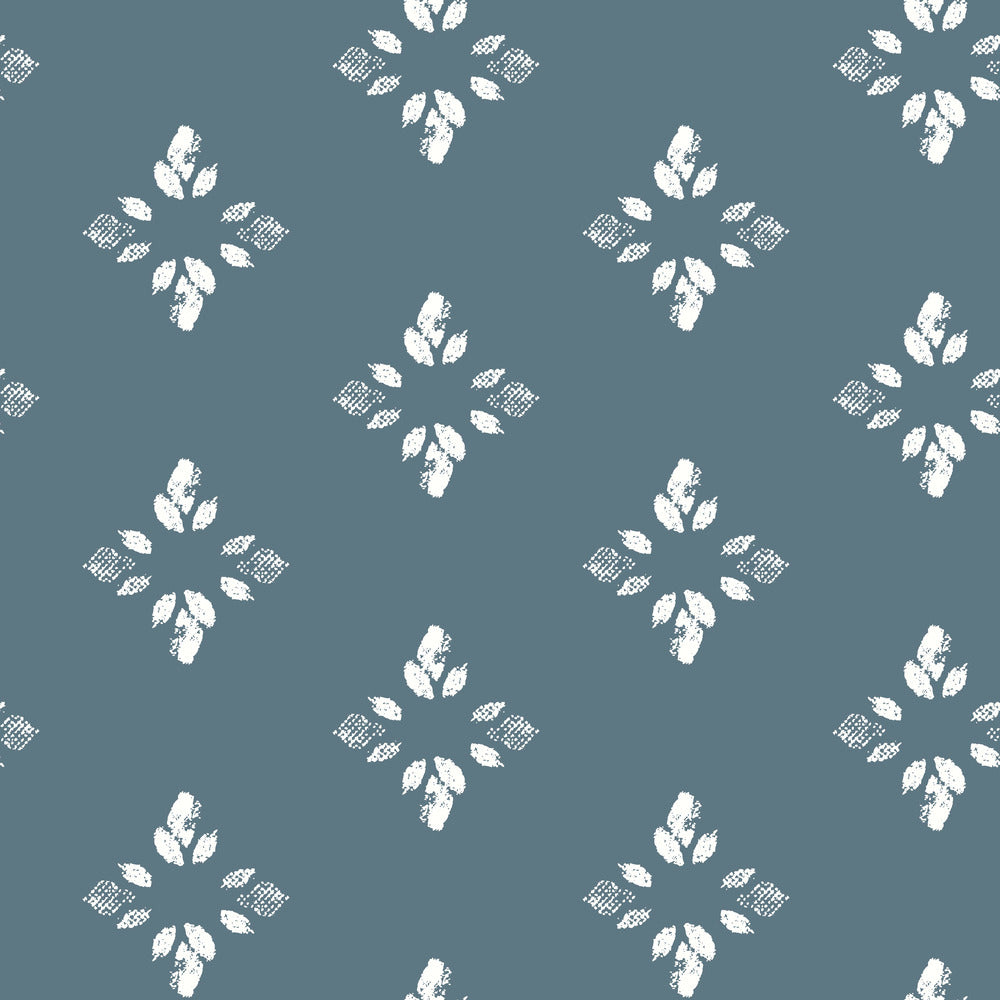 York Wallcoverings RoomMates Rose Lindo Pressed Petals Denim Peel and Stick Wallpaper Traditional Nature Blues  Wallpaper - RMK12146WP