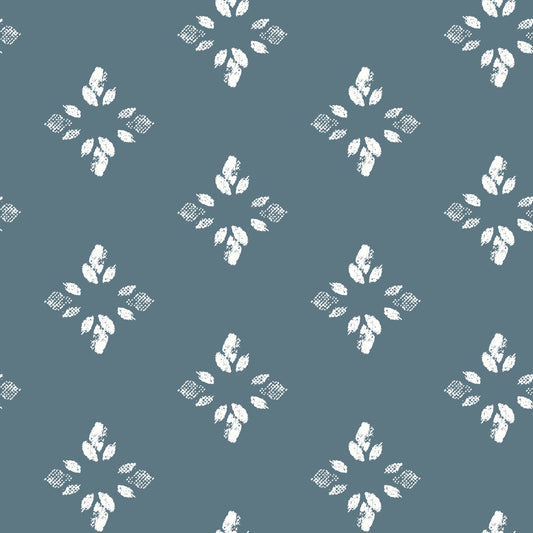 York Wallcoverings RoomMates Rose Lindo Pressed Petals Denim Peel and Stick Wallpaper Traditional Nature Blues  Wallpaper - RMK12146WP