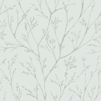 York Wallcoverings RoomMates Tree Branches Blue Peel and Stick Wallpaper Whimsical Botanical Blues  Wallpaper - RMK12161WP