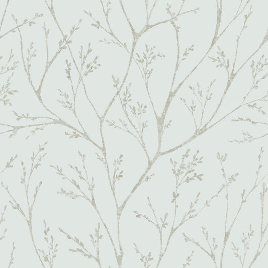 York Wallcoverings RoomMates Tree Branches Blue Peel and Stick Wallpaper Whimsical Botanical Blues  Wallpaper - RMK12161WP