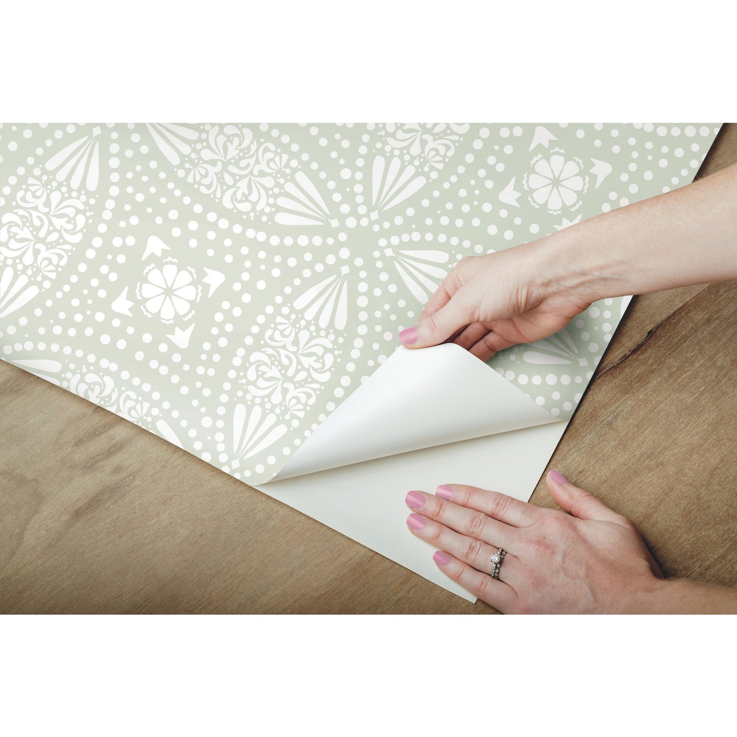 York Wallcoverings RoomMates Overlapping Medallions Green Peel and Stick Wallpaper Whimsical Abstract Greens  Wallpaper - RMK12171WP