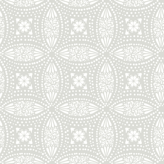 York Wallcoverings RoomMates Overlapping Medallions Grey Peel and Stick Wallpaper Whimsical Abstract Greys  Wallpaper - RMK12172WP