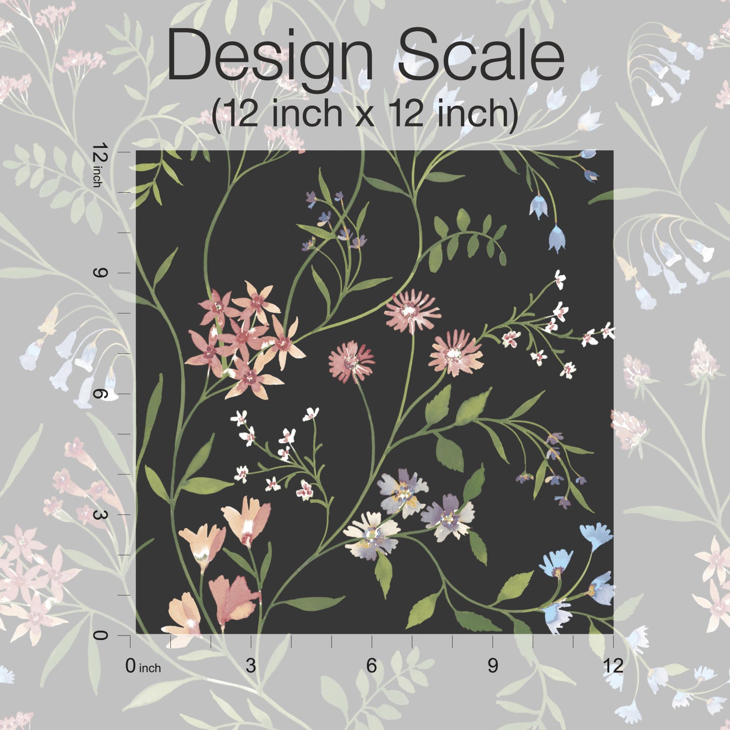 York Wallcoverings RoomMates Meadow Mix Pink Peel and Stick Wallpaper Whimsical Botanical Pinks  Wallpaper - RMK12180PLW