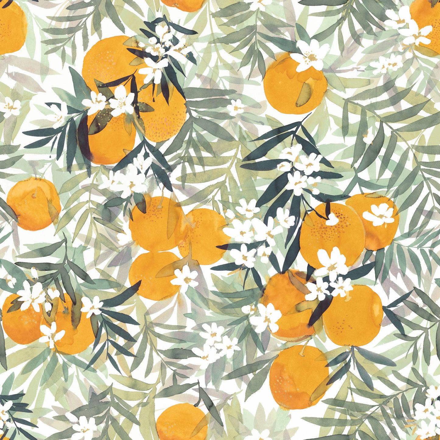 York Wallcoverings RoomMates Orange Blossom Orange Peel and Stick Wallpaper Kitchen and Bath Food and Drink Multicolor  Wallpaper - RMK12199RL