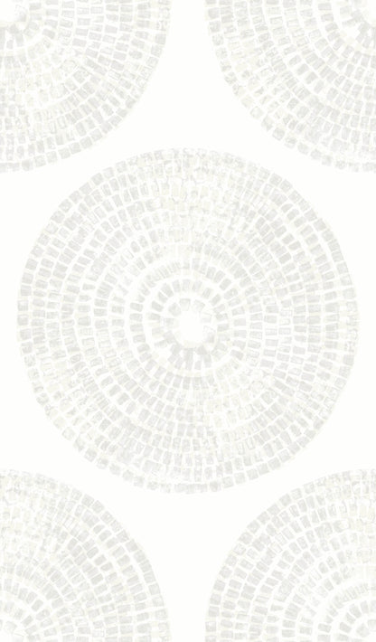 York Wallcoverings RoomMates Medali Grey Peel and Stick Wallpaper Bohemian Global Greys  Wallpaper - RMK12230PLW