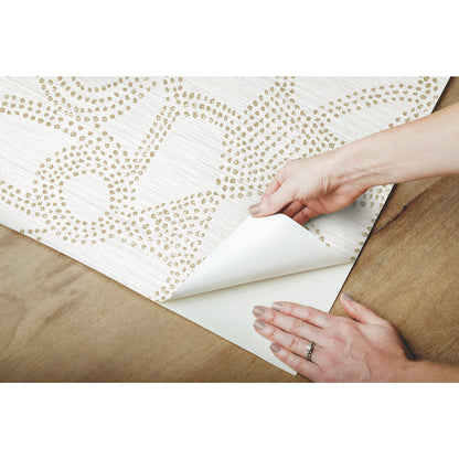 York Wallcoverings RoomMates Amhara Taupe Peel and Stick Wallpaper Glam Global Neutrals  Wallpaper - RMK12232PL