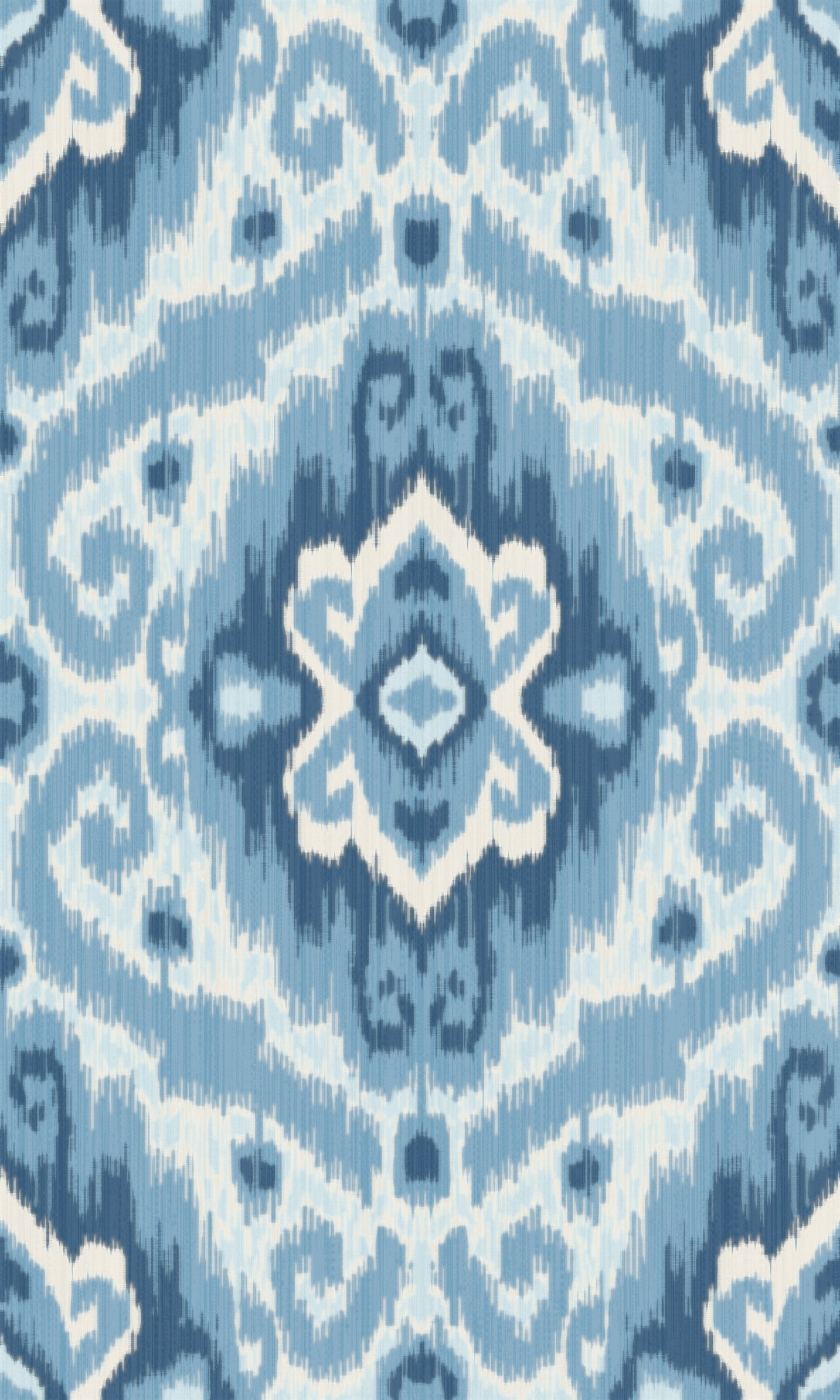 York Wallcoverings RoomMates Bohemian Ikat Blue Peel and Stick Wallpaper Whimsical Abstract Blues  Wallpaper - RMK12253PLW