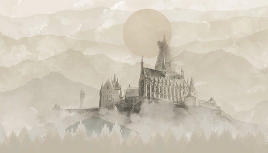York Wallcoverings RoomMates Harry Potter Hogwarts Castle Peel and Stick Wall Mural Kids Licensed Greys  Wallpaper - RMK12279M