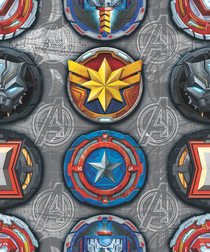 York Wallcoverings RoomMates Avengers Emblems Peel and Stick Wallpaper  Licensed Multicolor  Wallpaper - RMK12311RL
