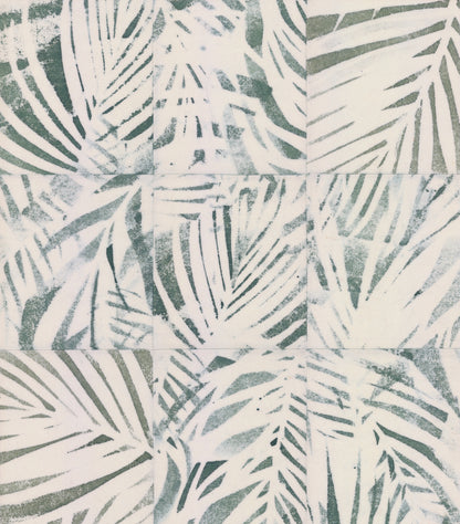 York Wallcoverings RoomMates Cubism Palm Green Peel and Stick Wallpaper Tropical Ocean Greens  Wallpaper - RMK12312RL