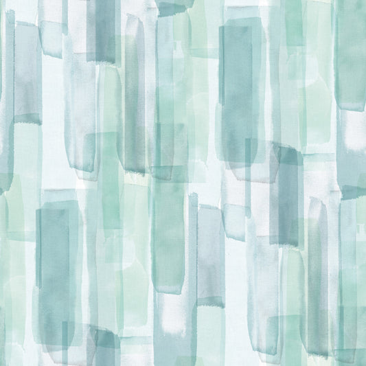 York Wallcoverings RoomMates Watercolor Glass Blue Peel and Stick Wallpaper Whimsical Abstract Blues  Wallpaper - RMK12316RL