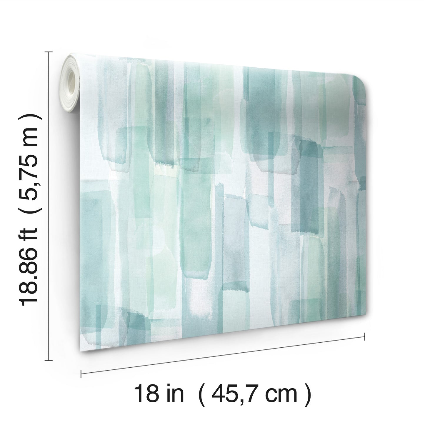 York Wallcoverings RoomMates Watercolor Glass Blue Peel and Stick Wallpaper Whimsical Abstract Blues  Wallpaper - RMK12316RL