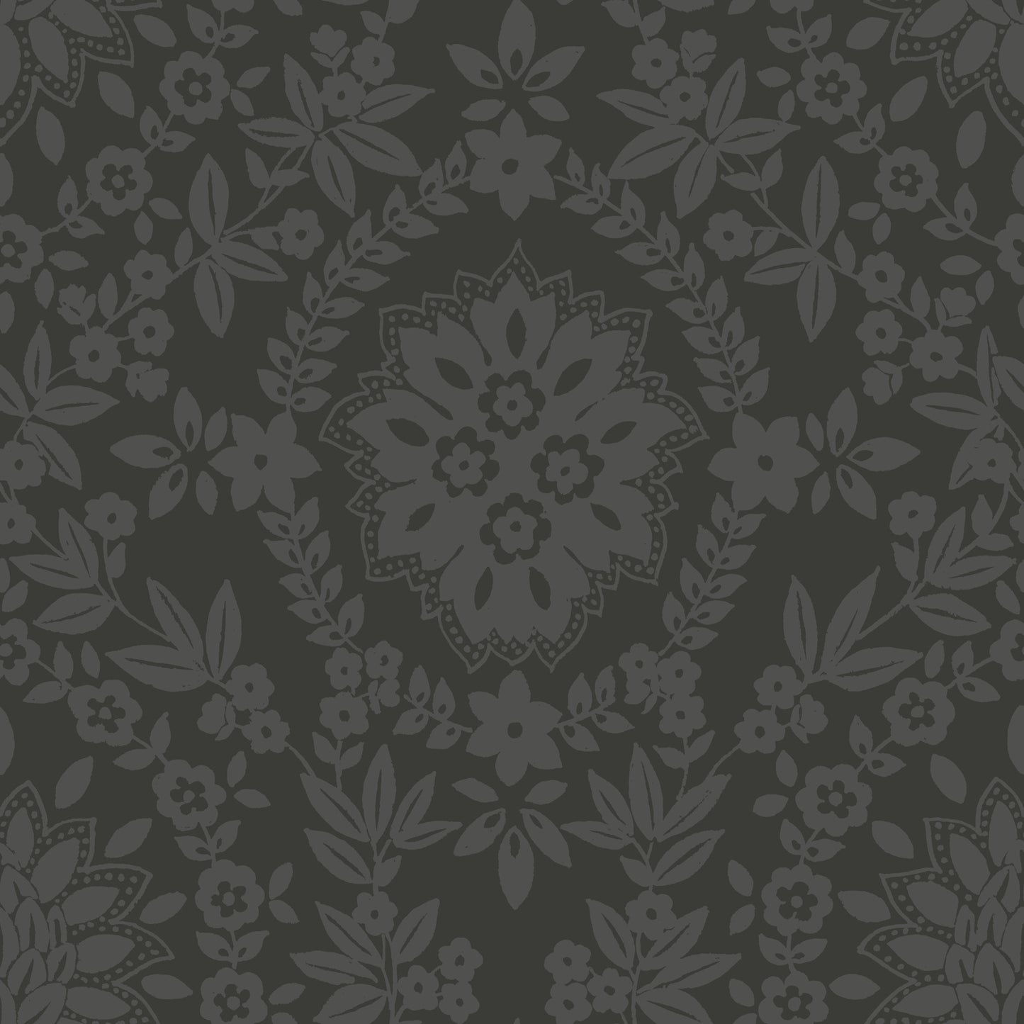 York Wallcoverings RoomMates Boho Baroque Damask Grey Peel and Stick Wallpaper  Abstract Greys  Wallpaper - RMK12334PL