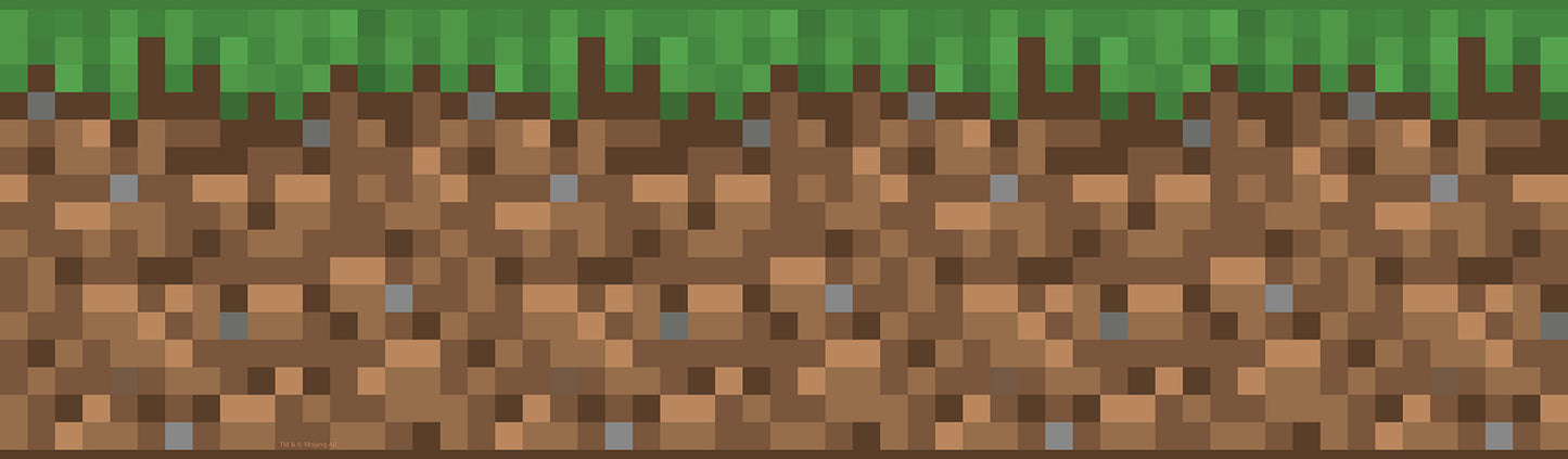 York Wallcoverings RoomMates Minecraft Iconic Grass Peel and Stick Border Kids Novelty Greens  Wallpaper - RMK12337BD