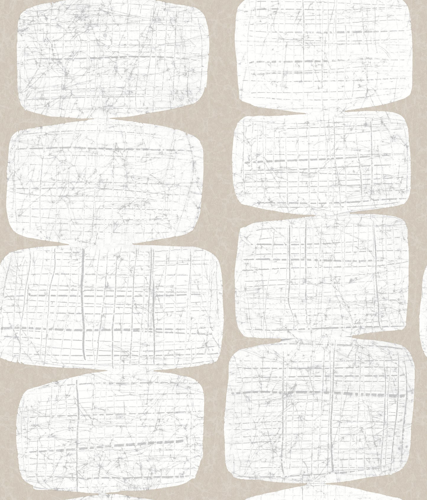 York Wallcoverings RoomMates Mid-Century Beads White Peel and Stick Wallpaper Glam Abstract Whites and Off-Whites  Wallpaper - RMK12347PL