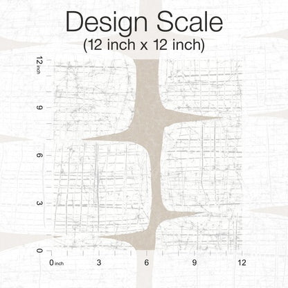 York Wallcoverings RoomMates Mid-Century Beads White Peel and Stick Wallpaper Glam Abstract Whites and Off-Whites  Wallpaper - RMK12347PL