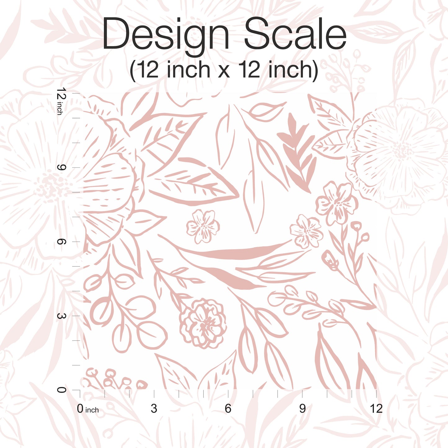 York Wallcoverings RoomMates Floral Sketch Pink Peel and Stick Wallpaper  Botanical Pinks  Wallpaper - RMK12362PLW