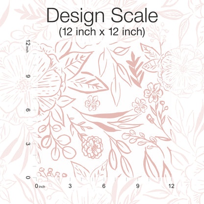 York Wallcoverings RoomMates Floral Sketch Pink Peel and Stick Wallpaper  Botanical Pinks  Wallpaper - RMK12362PLW