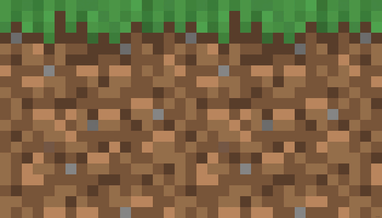 York Wallcoverings RoomMates Minecraft Blocks Peel and Stick Wall Mural Kids Novelty Greens  Wallpaper - RMK12365M