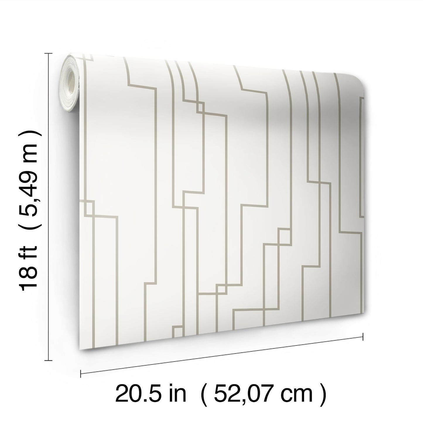 York Wallcoverings RoomMates Geo Circuits Grey Peel and Stick Wallpaper  Abstract Greys  Wallpaper - RMK12413PL