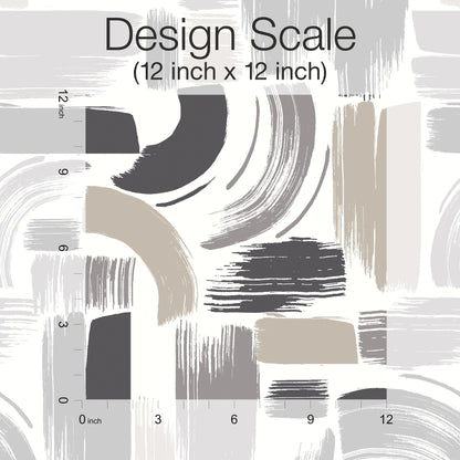 York Wallcoverings RoomMates Modern Brushstrokes Grey Peel and Stick Wallpaper  Abstract Greys  Wallpaper - RMK12414RL