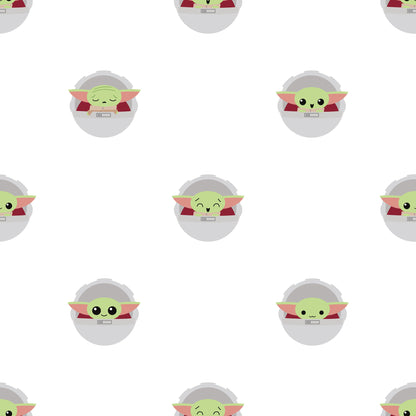 York Wallcoverings RoomMates Grogu Green Peel and Stick Wallpaper Kids Licensed Greens  Wallpaper - RMK12422RL