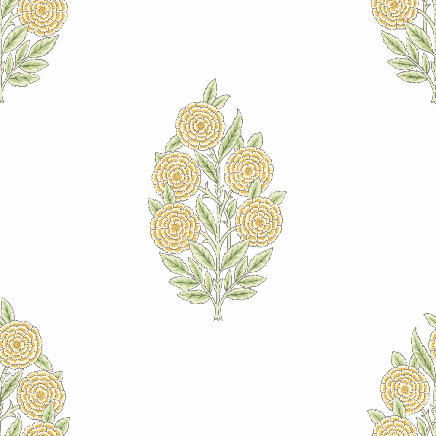York Wallcoverings RoomMates Dutch Floral Yellow Peel and Stick Wallpaper Modern Botanical Yellows  Wallpaper - RMK12518RL