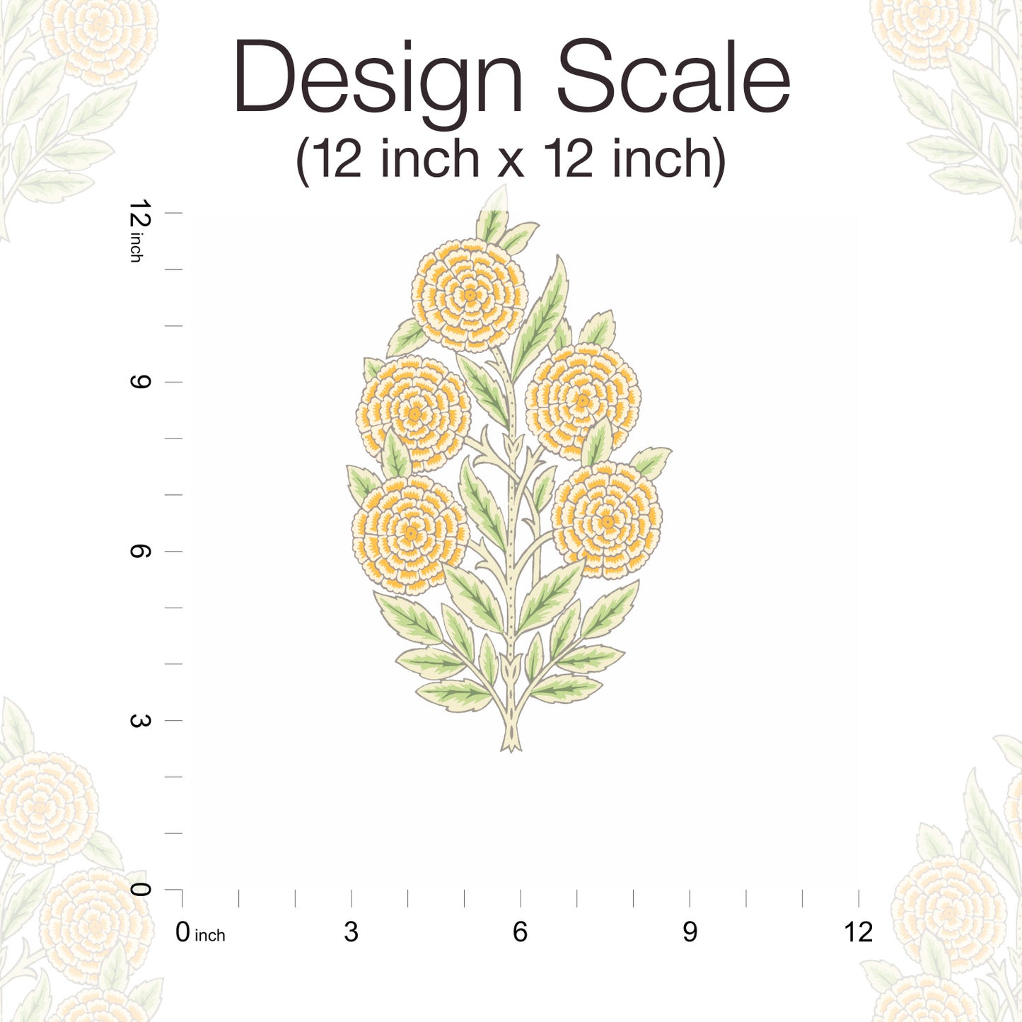 York Wallcoverings RoomMates Dutch Floral Yellow Peel and Stick Wallpaper Modern Botanical Yellows  Wallpaper - RMK12518RL