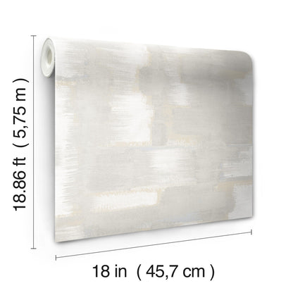 York Wallcoverings RoomMates Modern Ikat Grey Peel and Stick Wallpaper Modern Abstract Greys  Wallpaper - RMK12527RL