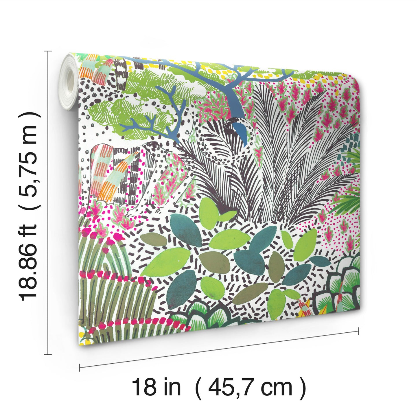 York Wallcoverings RoomMates Jungle Vibe Yellow Peel and Stick Wallpaper Whimsical Botanical Yellows  Wallpaper - RMK12532RL