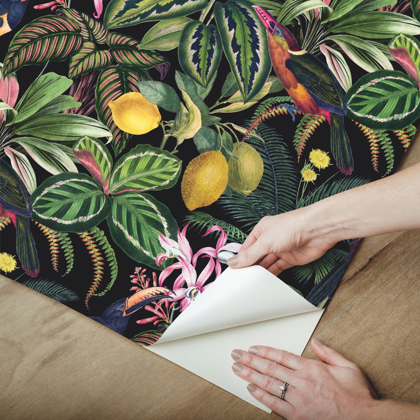 York Wallcoverings RoomMates Mirage Oasis Multicolor Peel and Stick Wallpaper Modern Botanical Multicolor  Wallpaper - RMK12536RL