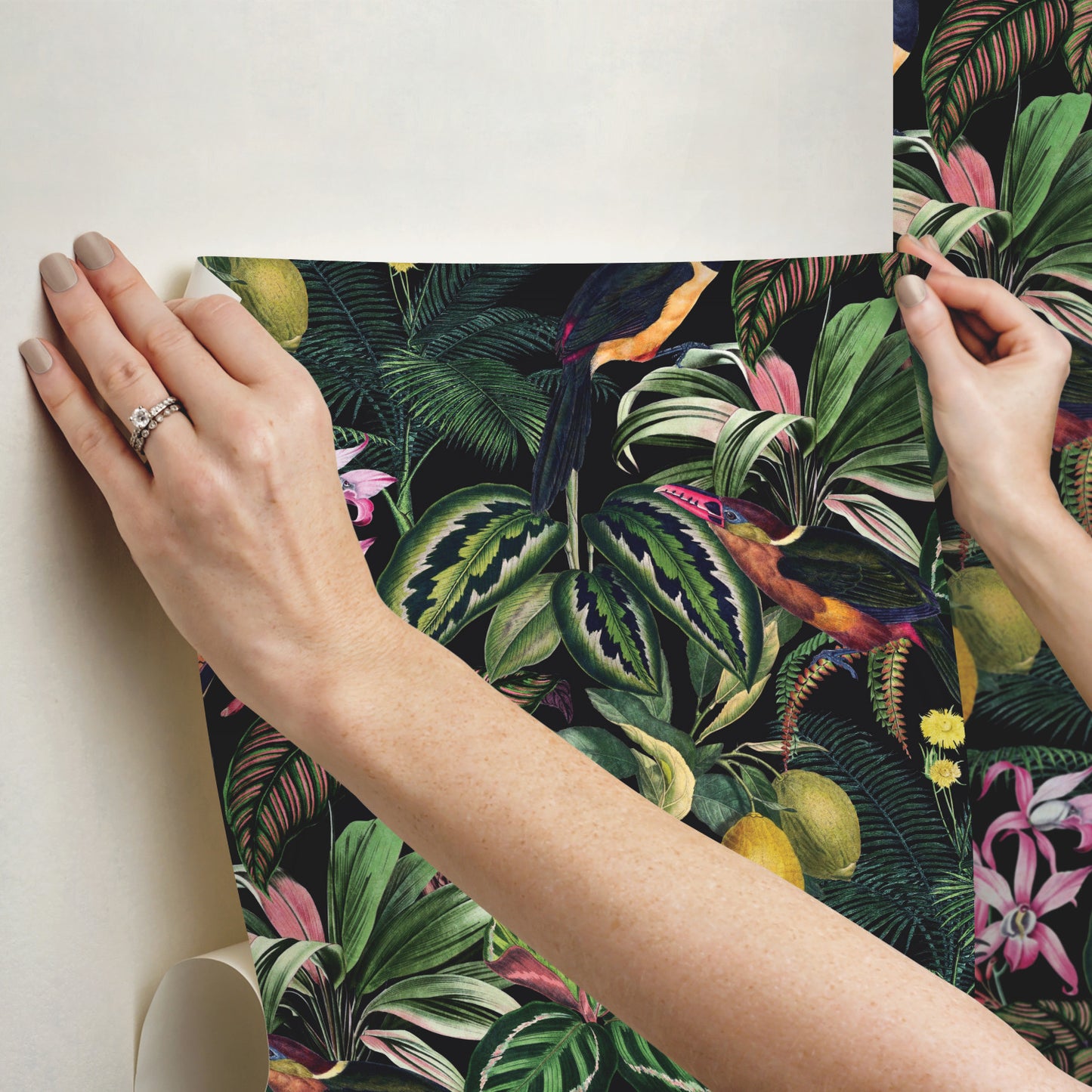 York Wallcoverings RoomMates Mirage Oasis Multicolor Peel and Stick Wallpaper Modern Botanical Multicolor  Wallpaper - RMK12536RL