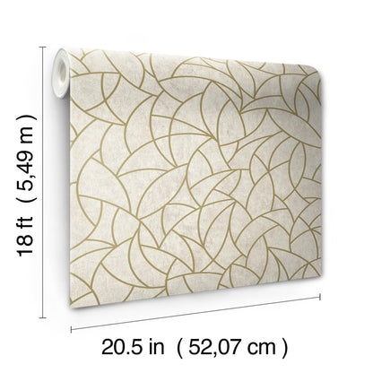 York Wallcoverings RoomMates Modern Crescent Moon Neutral Peel and Stick Wallpaper Modern Abstract Neutrals  Wallpaper - RMK12567PL