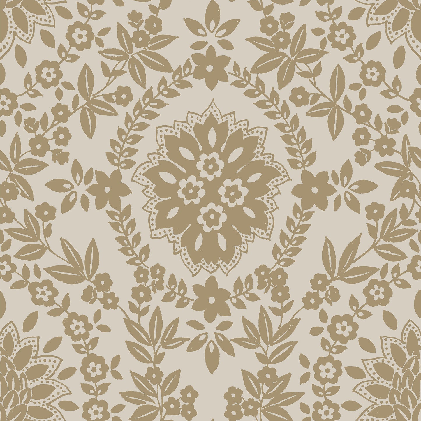 York Wallcoverings RoomMates Boho Baroque Damask Taupe Peel and Stick Wallpaper Bohemian Abstract Neutrals  Wallpaper - RMK12572PL