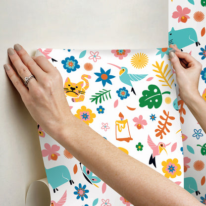 York Wallcoverings RoomMates Disney?s Encanto Peel and Stick Wallpaper Kids  Multicolor  Wallpaper - RMK12616RL