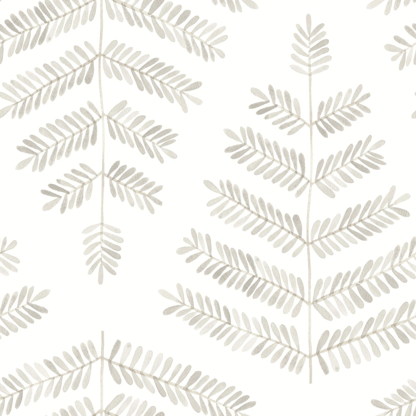 Neutral beige leaflets pattern; peel-and-stick wallpaper for home decor.